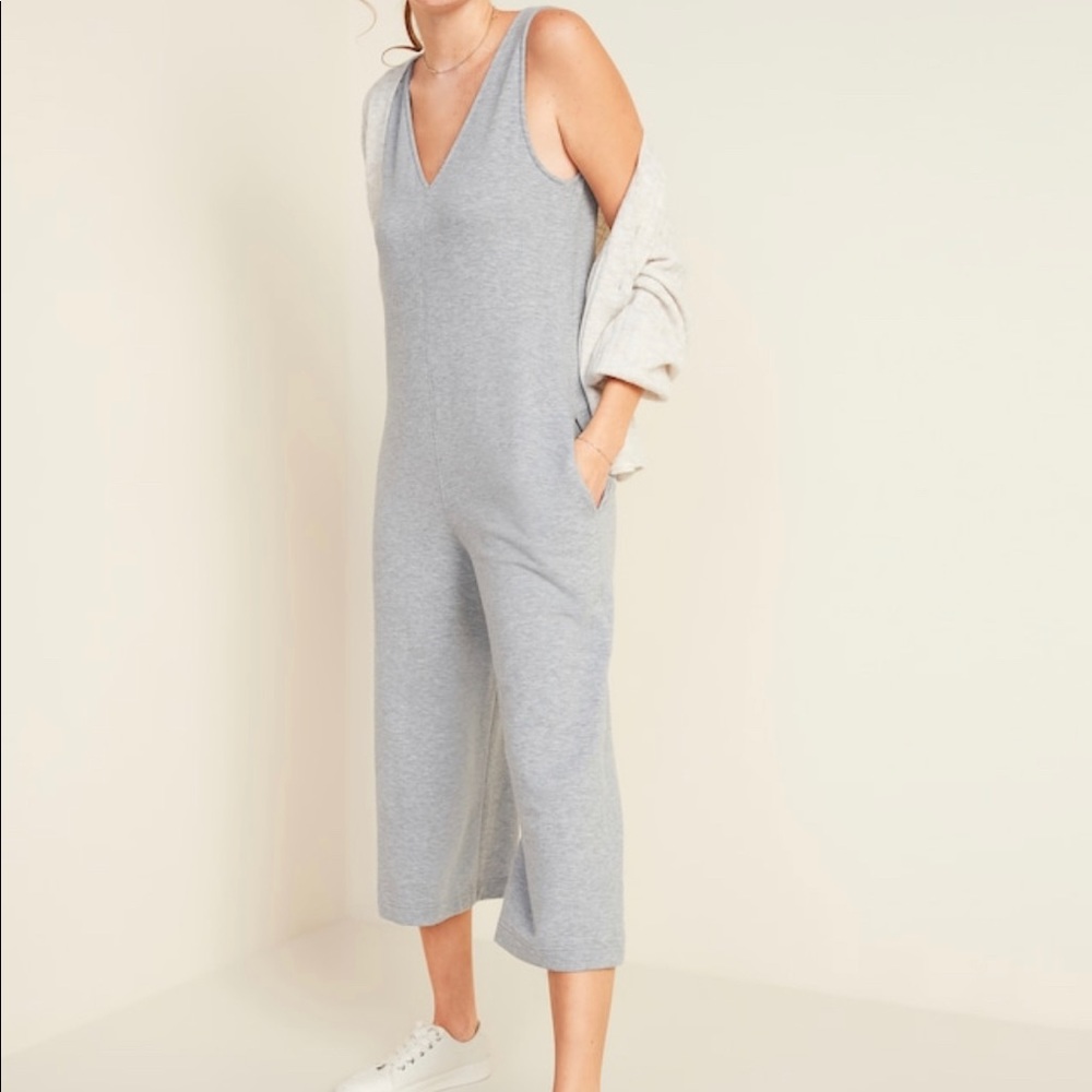Old navy v-neck wide-leg Jumpsuit